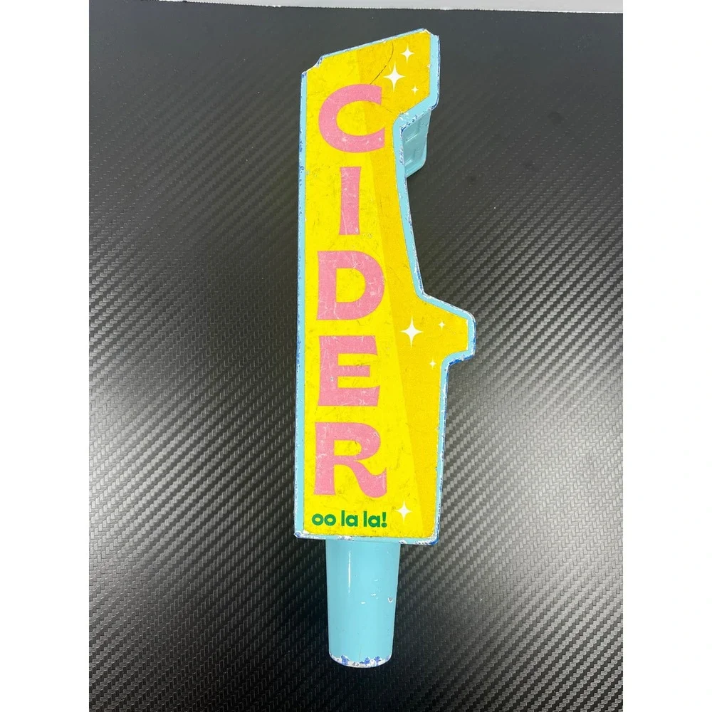 Bishop Cider French 75‎ Tap Handle Light Blue Arcade Game Style